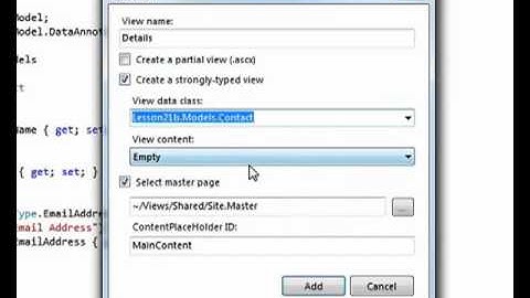Lesson 21B - Display Templates in MVC
