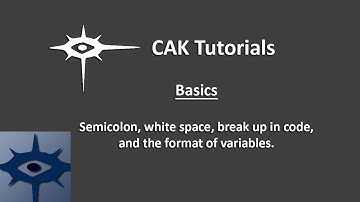 JavaScript - #3 - Basics (semicolons, white space, break up in code, formatting variables)