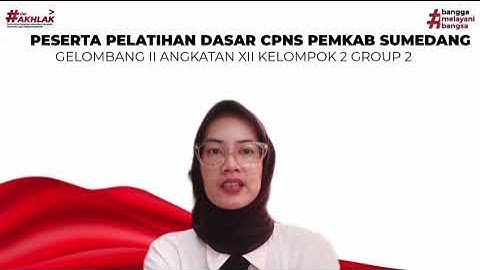 Berorientasi Pelayanan - Latsar CPNS Kab. Sumedang 2025 Angkatan XII Kelompok II
