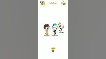 #Troll Master - DOP Draw one part - stickman puzzle Level 4 Answer very easy tips#