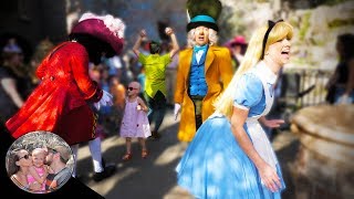 We Were SURROUNDED By Disney Characters!! | Disneyland Vlog