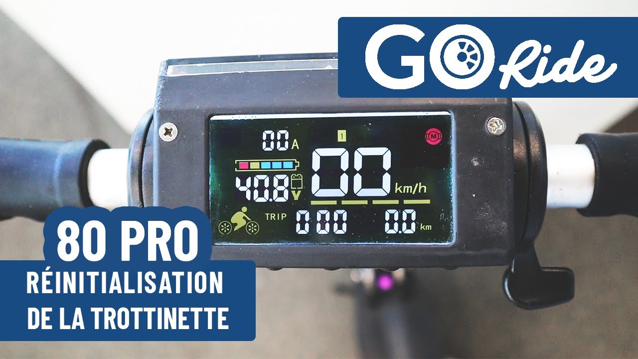 GoRide : Réinitialisation de la trottinette RIDE 80 PRO - YouTube