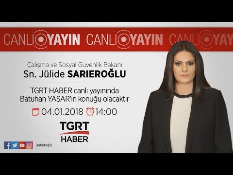 Bakanımız Sayın Jülide SARIEROĞLU TGRT HABER  Canlı Yayınında Batuhan YAŞAR'ın Sorularını Yanıtladı