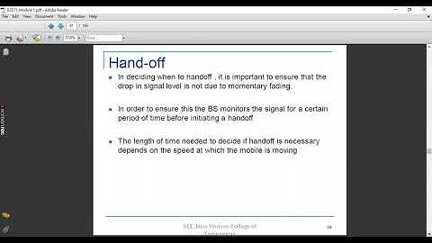 Wireless and Mobile Communication- Class 8(part 1)