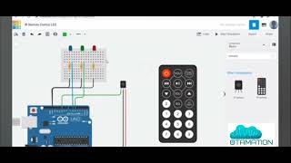 DIY Remote Control LED Using Arduino & IR Sensor | Tinkercad Tutorial