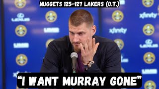 Nikola Jokic Blasts Murray After Embarring Loss - Post Game Interview - Nuggets Vs Lakers