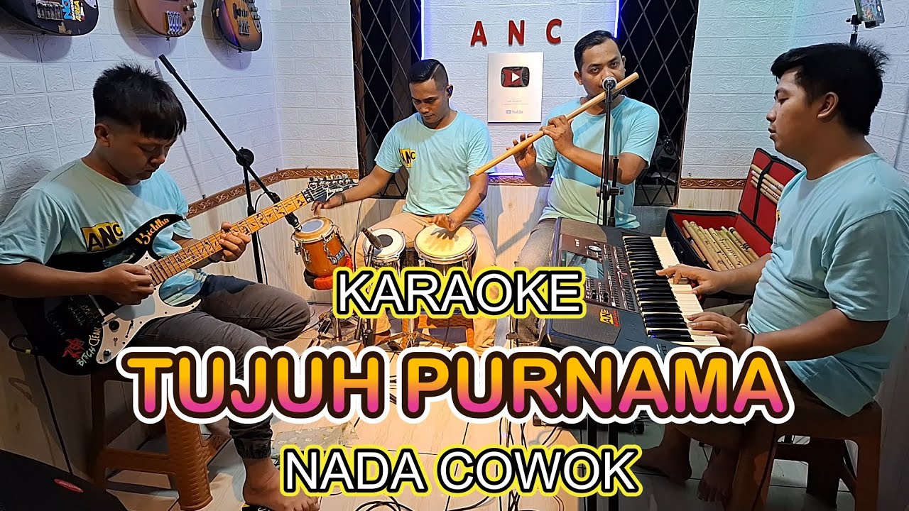 TUJUH PURNAMA KARAOKE NADA COWOK NOER HALIMAH VERSI MONETA