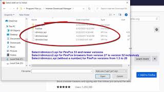 how to add idm extension to mozilla firefox browser manually