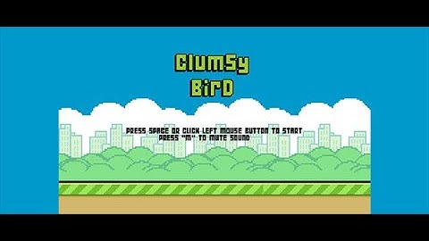 CLUMSY BIRD GAME IN JAVASCRIPT AND HTML WITH SOURCE CODE