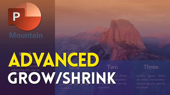 PowerPoint Grow and Shrink Advanced Animation Tutorial ✔