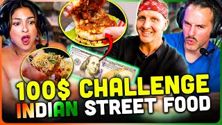 INDIAN Street Food $100 CHALLENGE in MUMBAI Reaction! | Best Street Food in Mumbai