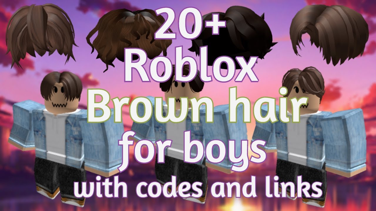 20 Roblox Brown Hair For Boys With Codes And Links Glam Game Roblox Youtube - brown curly hair roblox boy