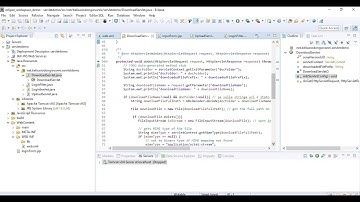 PART I - Java Servlet  download and upload sample project