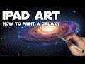 HOW TO PAINT A GALAXY - Apple Pencil painting and drawing tutorial on iPad Pro in Procreate