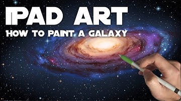 HOE JE EEN STERRENSTELSEL SCHILDERT - Apple Pencil schilder- en tekentutorial op de iPad Pro in P...