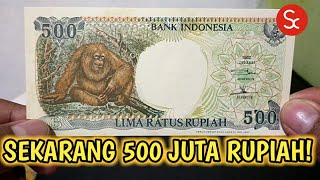 Wow Harga Uang Kertas Kuno 500 Rupiah Gambar Orang Utan 1992 / Gambar Rumah Adat Kalimantan Timur