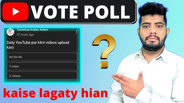 How To Create A Poll On Youtube Channel 2022  post poll questions on youtube