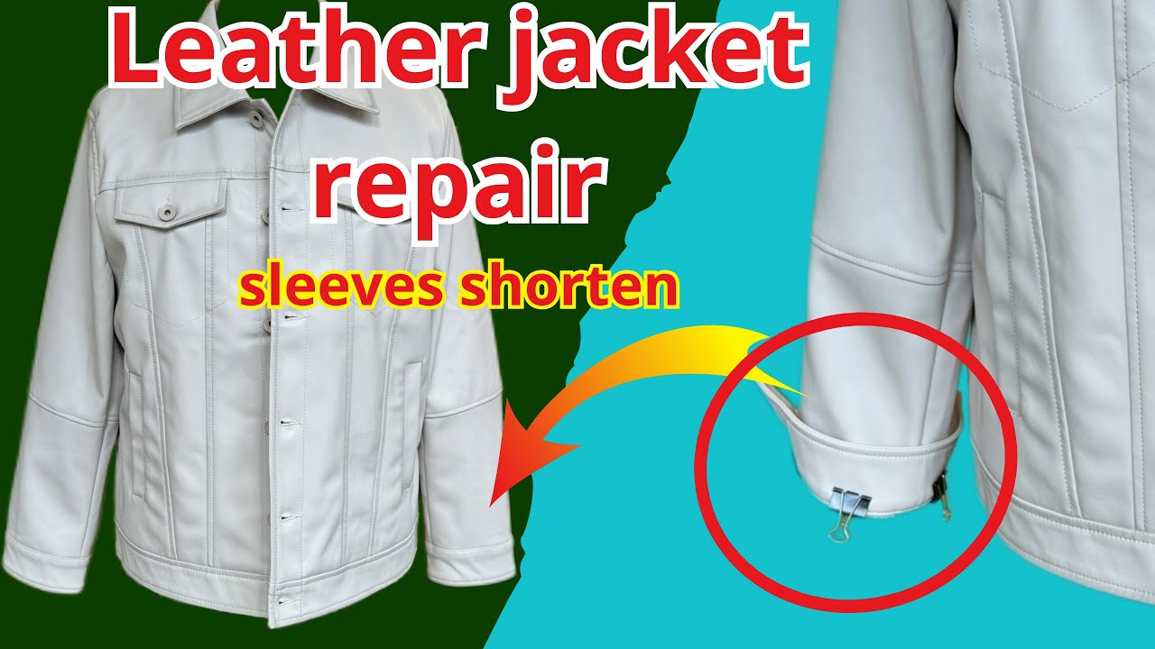 How To Shorten Leather Jacket Sleeves YouTube how-to-shorten-leather-jacket-sleeves-youtube