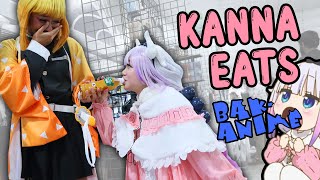 Kanna Kamui Eats Bak-Anime 2022 Ft Petitekitti