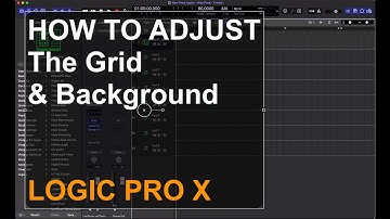HOW TO ADJUST THE GRID & BACKGROUND IN LOGIC PRO X