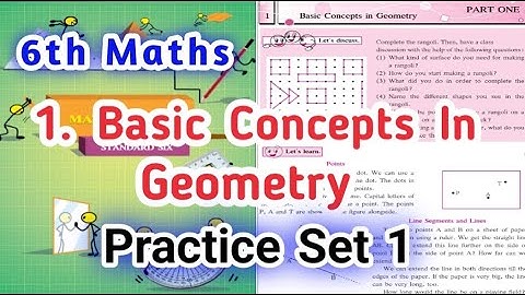 Basic concepts in Geometry Class 6th Maths l Maharashtra Board