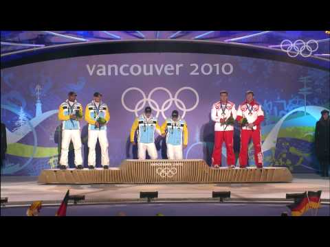 Two-Man Bobsleigh - Victory Ceremony - Vancouver 2010 Winter Olympic Games