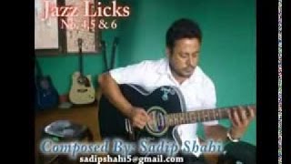 Video thumbnail of "Jazz Licks - Guitar Lessons Book (Instrumental by Sadip Shahi)"