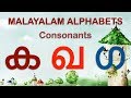 Learn malayalam consonants vyajanam  malayalam alphabet  malayalam aksharamala