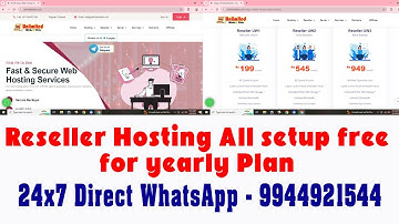 Reseller Hosting all setup free for yearly plan #unlimitedwebshosting #hosting #webhosting #cheaphos