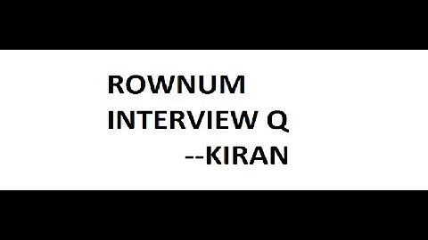 Using Rownum to find out Nth record from First, Last and within a range in a table.