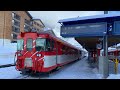 🇨🇭 Andermatt - Devils bridge - Göschenen (Matterhorn Gotthard Bahn) in the winter【4K】
