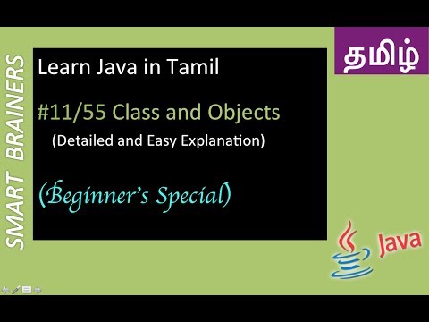 Class and Object in Java in Tamil - (Java in Tamil - 2018) - Easy Java Beginners Tutorials - #11