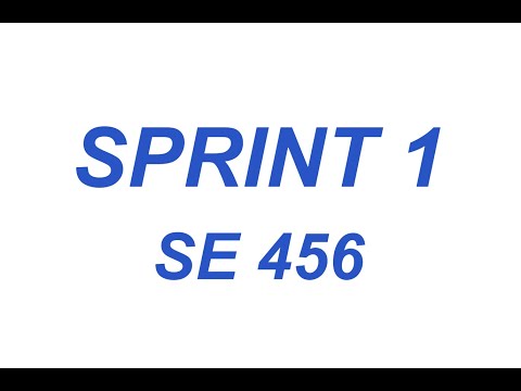 Sprint 1 SE 456 (Architecture of Real-time systems)
