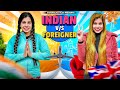 Indians vs foreigners  sanjhalika vlog