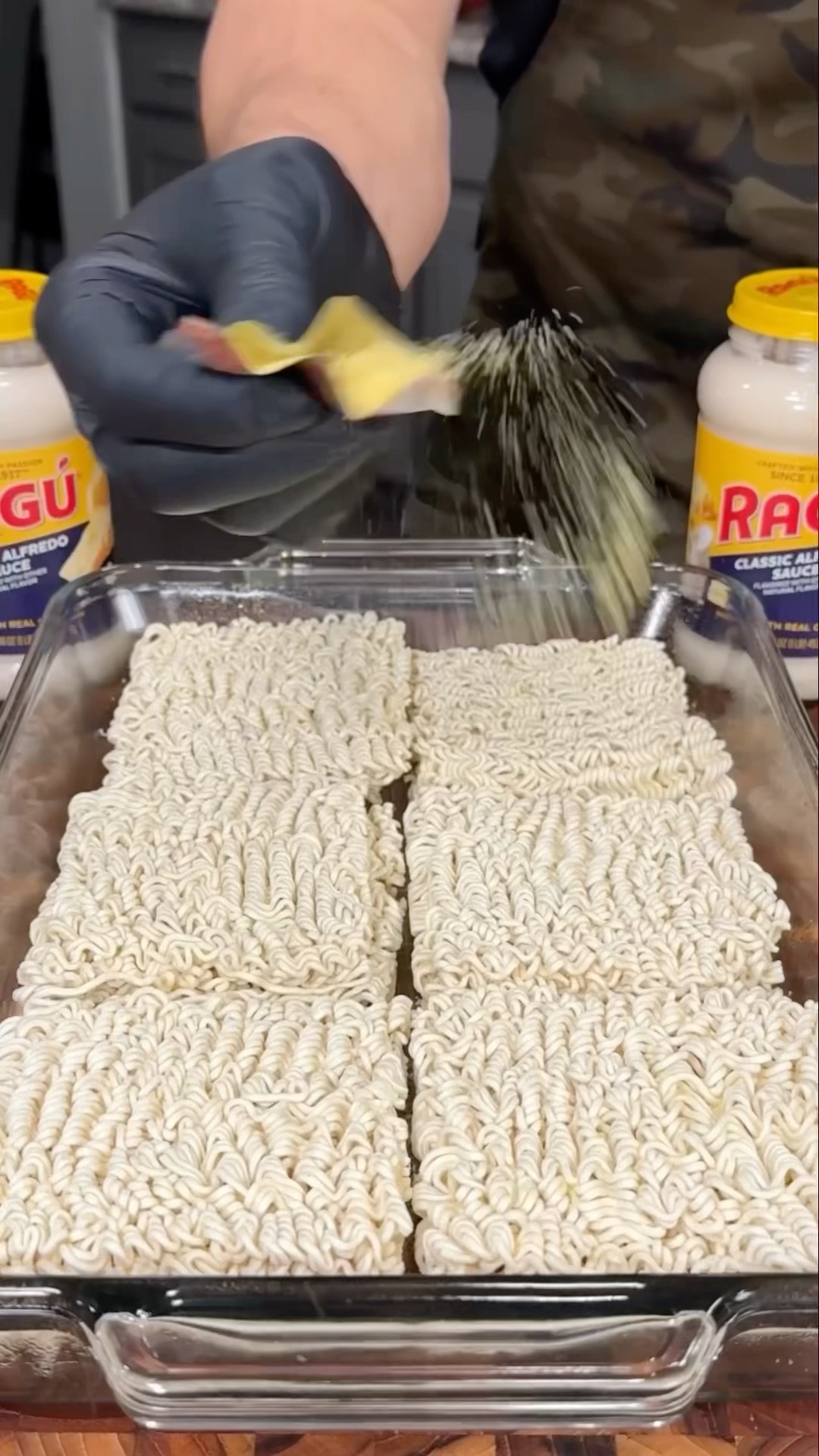 Ramen Chicken Alfredo #shorts