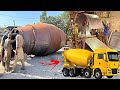 How these fabricators make a concrete mixer truck drum  how to make concrete mixer machine part1