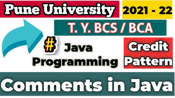 Comments in java pune university| Sppu syllabus 2019 pattern java programming tybsc computer science