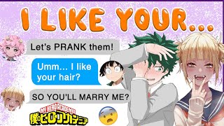 Heroes PRANK VILLAINS  BNHA Texts - MHA Chat - BakuDeku