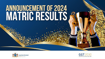 Announcement of 2024 Matric Results