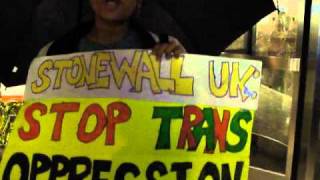 Trans Forming Media: Nov 4th NYC Protest of Stonewall UK & Dept. for Education @ British Consulate