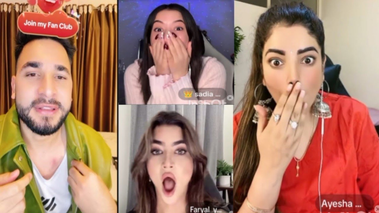 Waliullah very funny tik tok live with sadai #farayal#ayisha 