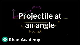 Projectile at an angle | Twodimensional motion | Physics | Khan Academy