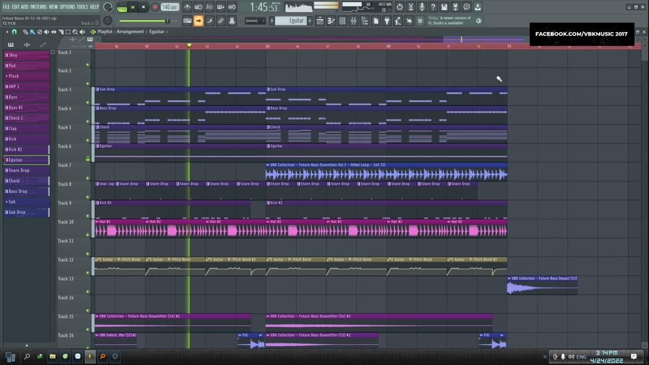 Hướng Dẫn Làm Future Bass Trong 1 Note Nhạc| FL Studio | Thế Phương VBK