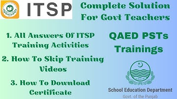 ITSP Training | Module 1 | QAED App | Complete Solution QAED ITSP Teachers Training
