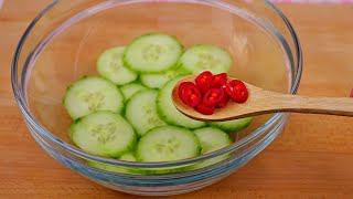 Eat this cucumber salad for dinner every day and you will lose fat  15 kg per month
