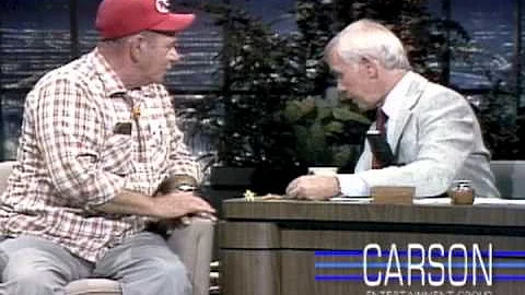Johnny Carson interviews Frank Hill about his Quai...