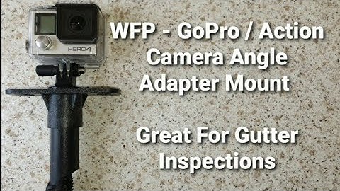 WFP - GoPro / Action Camera Angle Adapter Mount - Great For Gutter Inspections