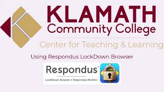 STUDENTS: Using Respondus LockDown Browser and Monitor