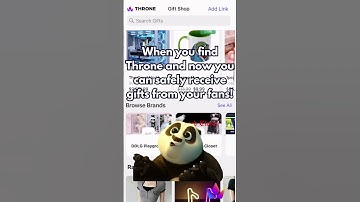 Throne Wishlist is a safe & free way for creators to get gifts from fans! #thronewishlist #streamer