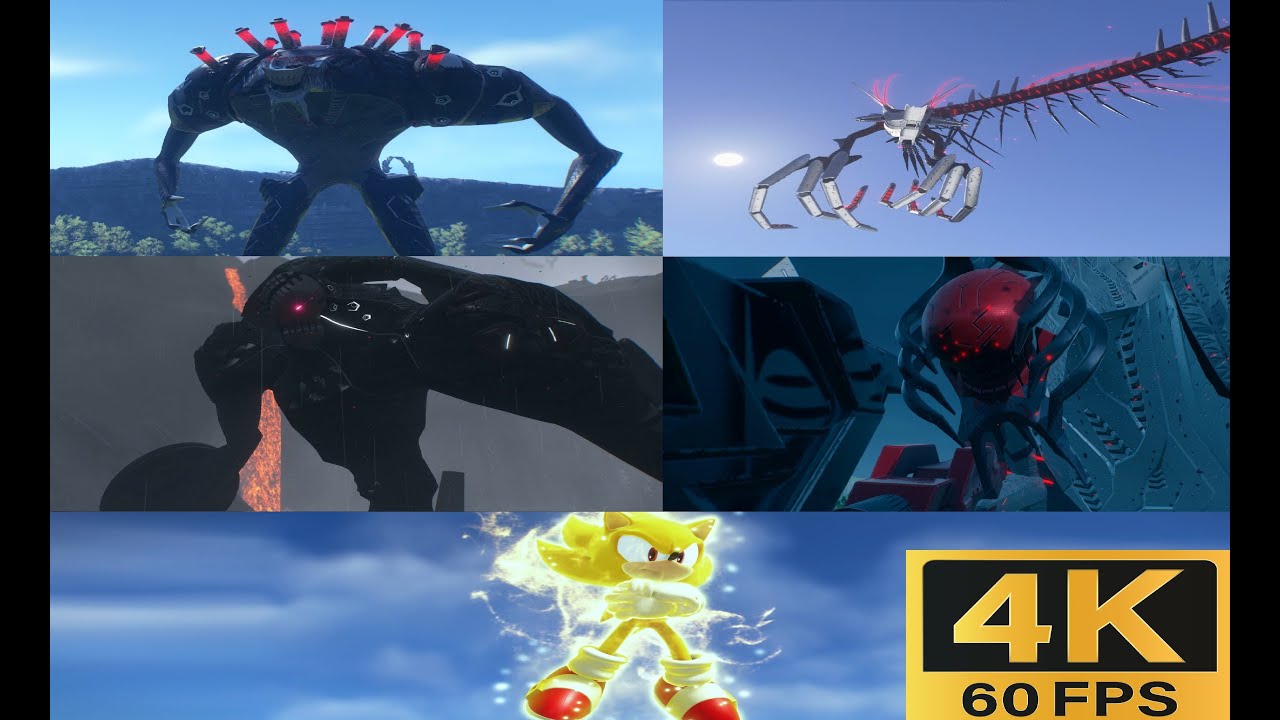 Sonic Frontiers - All Titan Boss Fights [4K HDR 60FPS] - YouTube